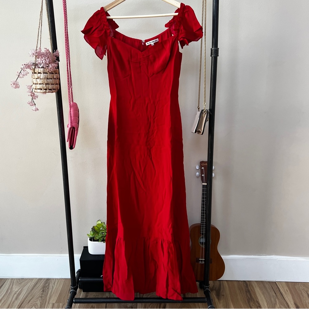 Reformation Butterfly Dress | Red 🔥 Special Sale 🔥 - Picture 8 of 15